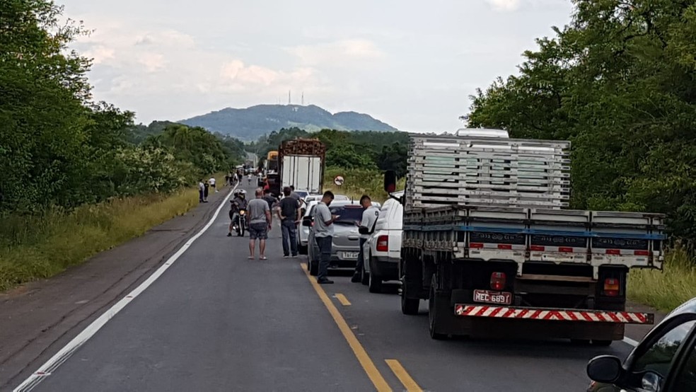 Acidente aconteceu no km 48 da RSC-287, em Taquari. — Foto: Marcelo Zingalli/Arquivo pessoal