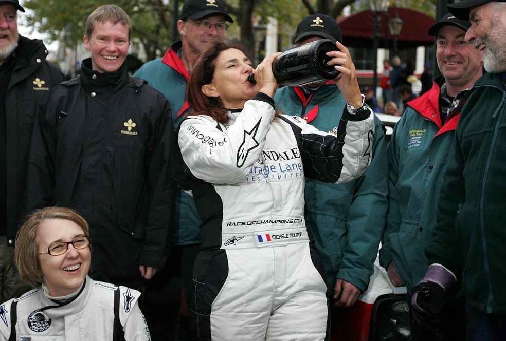 Michele Mouton após disputar prova de rali em 2008. Ex-piloto foi única mulher a vencer no mundial da categoria — Foto: Getty Images