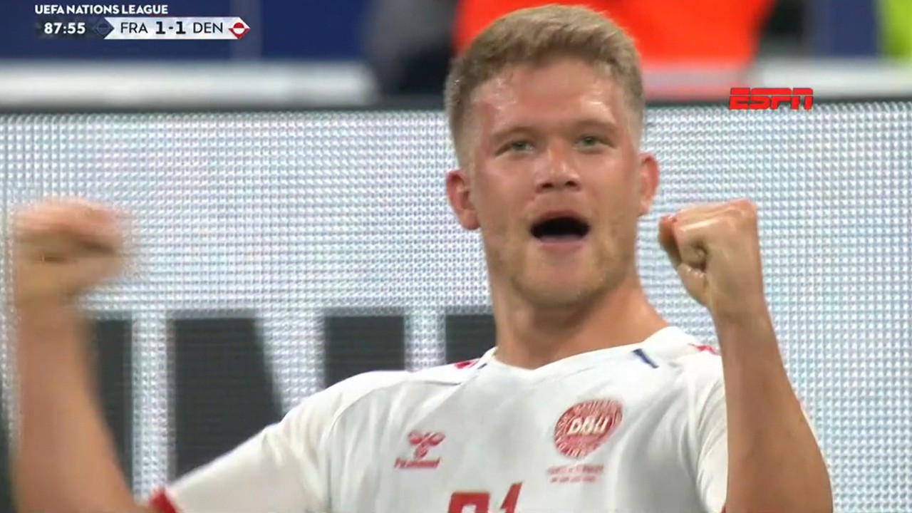 França 1 x 2 Dinamarca