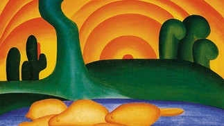 "O sol poente", de Tarsila do Amaral, avaliada em R$ 250 milhões — Foto: Reprodução