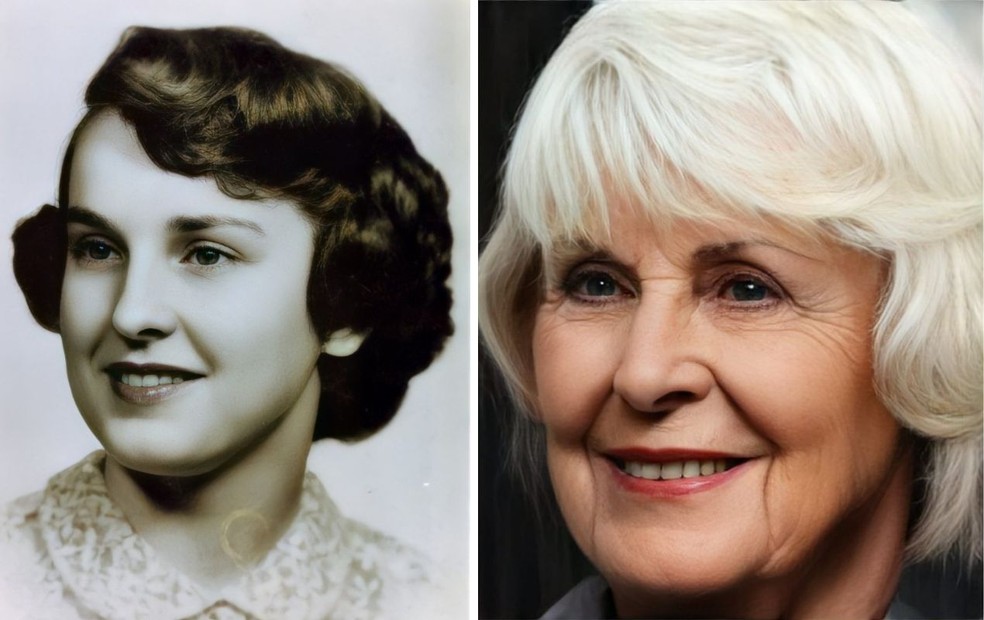 A pedido de Madonna, artista de Botucatu mostra como a mãe da cantora estaria se tivesse viva aos 89 anos — Foto: Hidreley Leli Dião /Arquivo pessoal