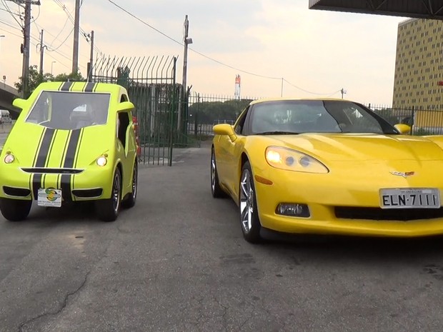 Visitantes podem alugar Corvette para uma volta no Anhembi (Foto: Reprodução/G1)