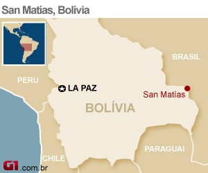 mapa bolivia brasileiros mortos (Foto: 1)