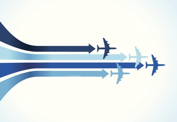 Ilustração aviões (Foto: Caminhos Para o Futuro)