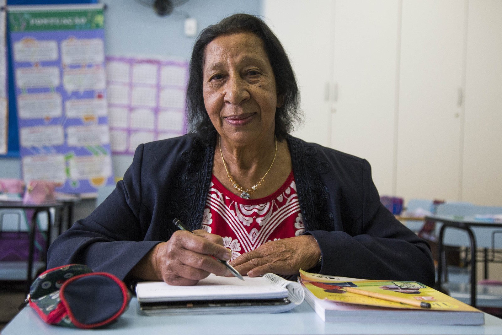 Aposentada volta a estudar