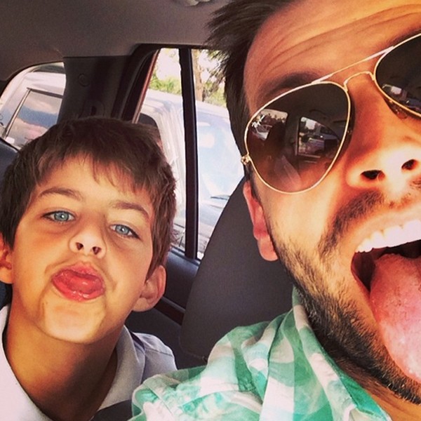 Henri Castelli e o filho, Lucas (Foto: Reprodução/Instagram)