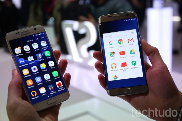 Galaxy S7 e S7 Edge são os tops de linha da Samsung com Android (Foto: Reprodução/Elson de Souza)