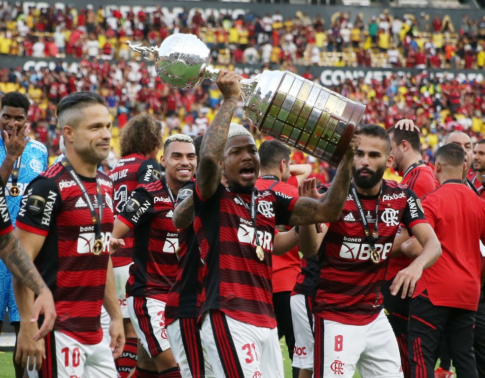 Marinho - Flamengo &eacute; campe&atilde;o da Libertadores de 2022 &mdash; Foto: REUTERS/Luisa Gonzalez