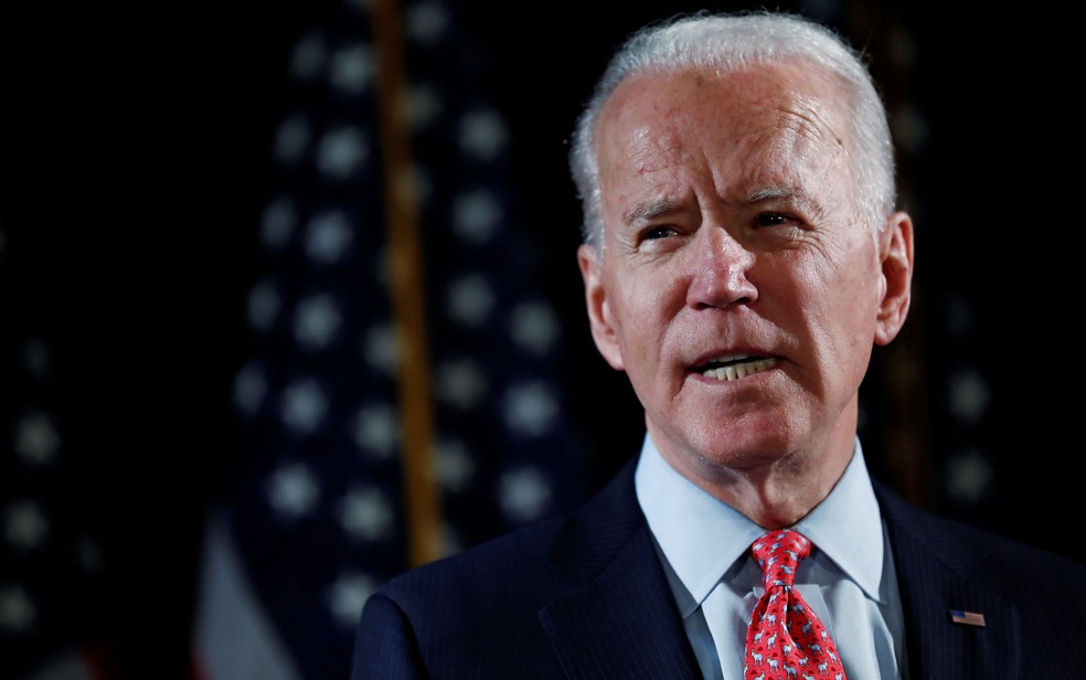 Campanha do democrata Joe Biden sofreu ataque de grupo chins, segundo o Google.  Foto: Reuters/Carlos Barria