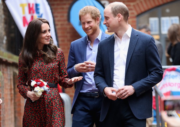 Kate Middleton, Príncipe William e Príncipe Harry (Foto: Getty Images)