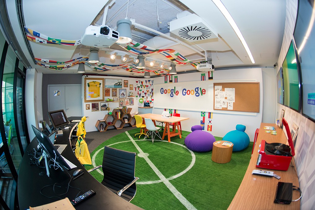 É desta sala que saem os doodles da Copa (Foto: Divulgação/Google)