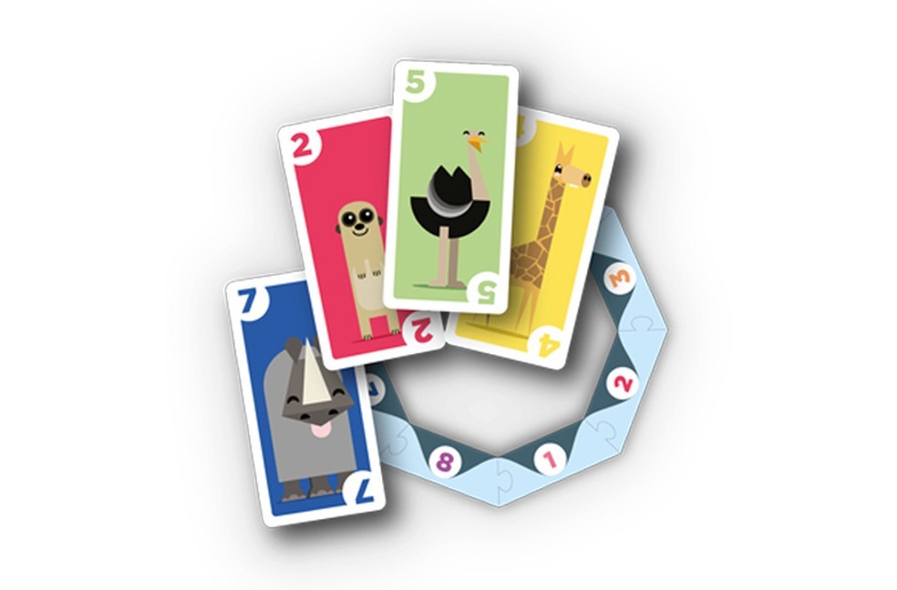 O objetivo do Kariba é usar a lógica para espantar as cartas dos animais mais fracos da poça e acumular os elementos (Foto: Divulgação/PaperGames)