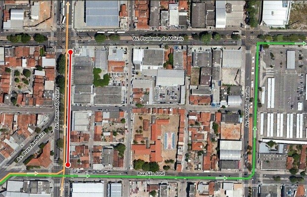 Interdições começam na segunda-feira, dia 13 (Foto: Divulgação / STTU)