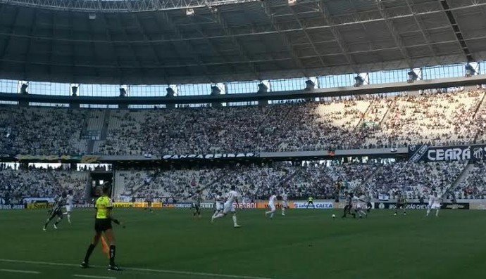 Arena Castelão, tempo real, Ceará, Náutico (Foto: Caio Ricard/TV Verdes Mares)