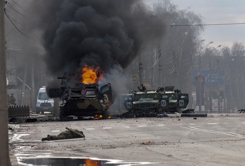 R&uacute;ssia lan&ccedil;a feroz ataque com foguetes contra a cidade ucraniana de Kharkiv  | Mundo | Valor Econ&ocirc;mico