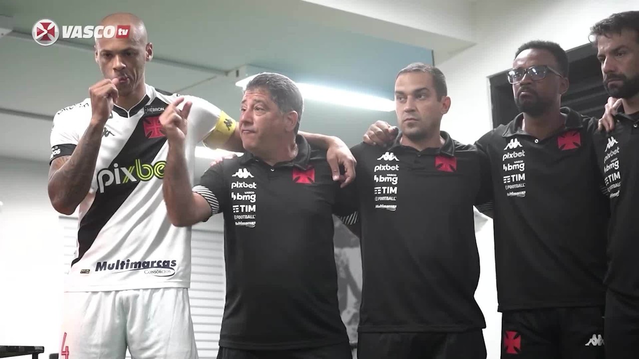 Veja a preleção do técnico do Vasco Emílio Faro antes da vitória sobre a Tombense
