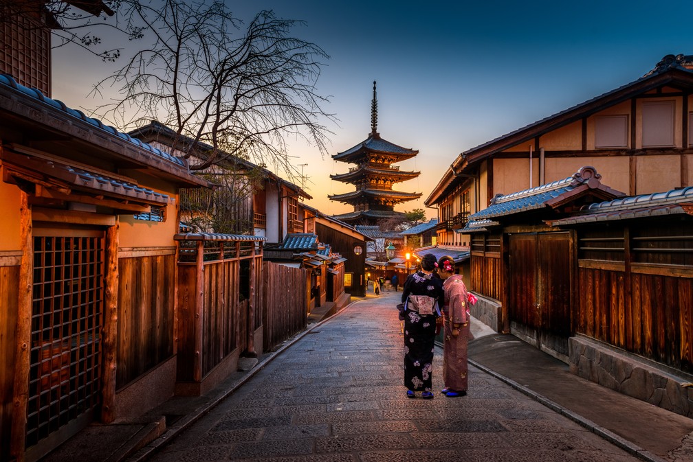 As figuras de gueisha e maiko são parte da herança cultural de Gion, em Quioto — Foto: Unsplash