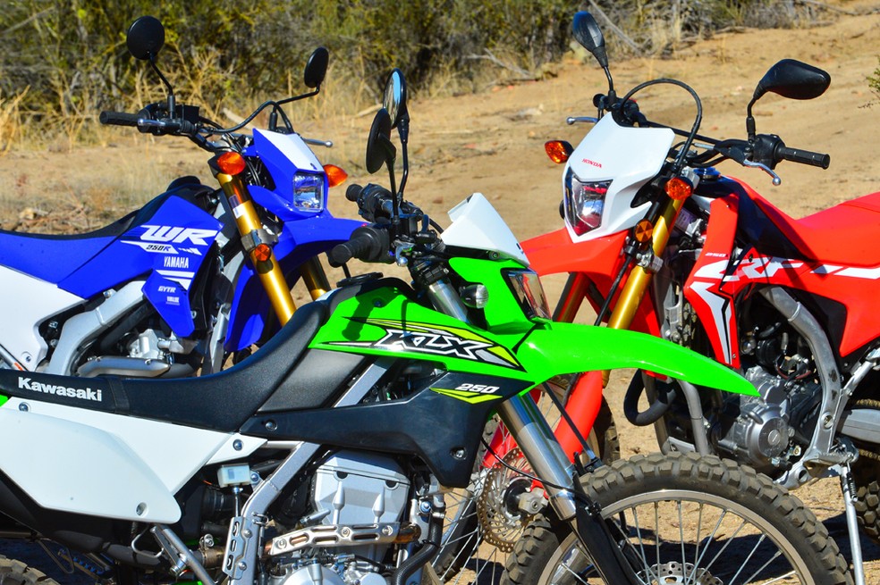 Comparativo: Honda CRF250L, Kawasaki KLX 250 e Yamaha WR250R - de