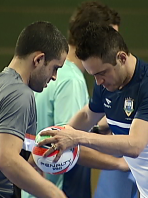 Falcão, Grand Prix, Futsal, Uberaba (Foto: Reprodução/TV Integração) Falcão, Grand Prix, Futsal, Uberaba (Foto: Reprodução/TV Integração)