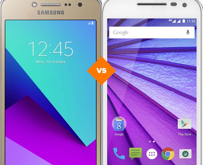 Galaxy J2 Prime ou Moto G 3: confira qual celular se sai melhor no comparativo (Foto: Arte/TechTudo)