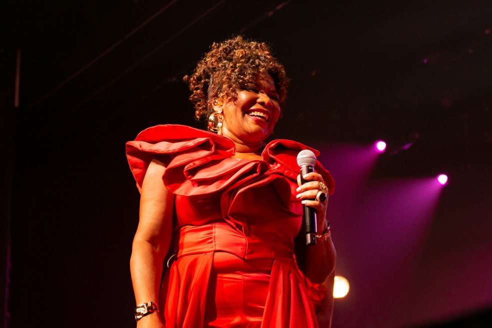 Margareth Menezes no WME Awards em dezembro de 2022 — Foto: Divulgação/AmandaClemente