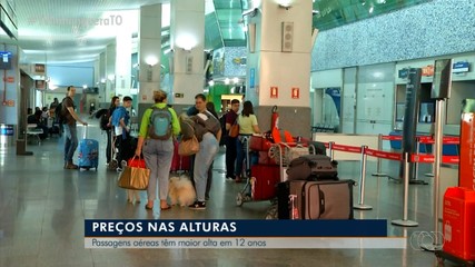 Passagens aéreas têm a maior alta em 12 anos