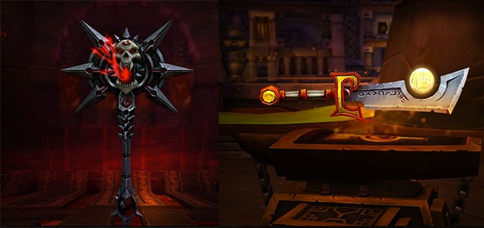Algumas das armas de World of Warcraft Legion (Foto: Divulgação/Blizzard)