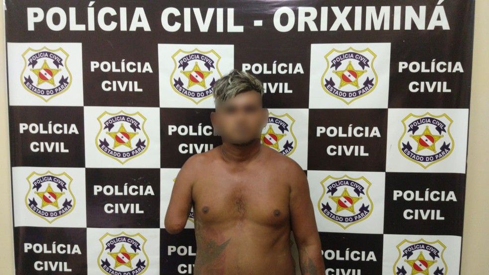 'Doca' foi preso na sexta-feira (15) suspeito de traficar drogas em OriximinÃ¡ â€” Foto: PolÃ­cia Civil de OriximinÃ¡