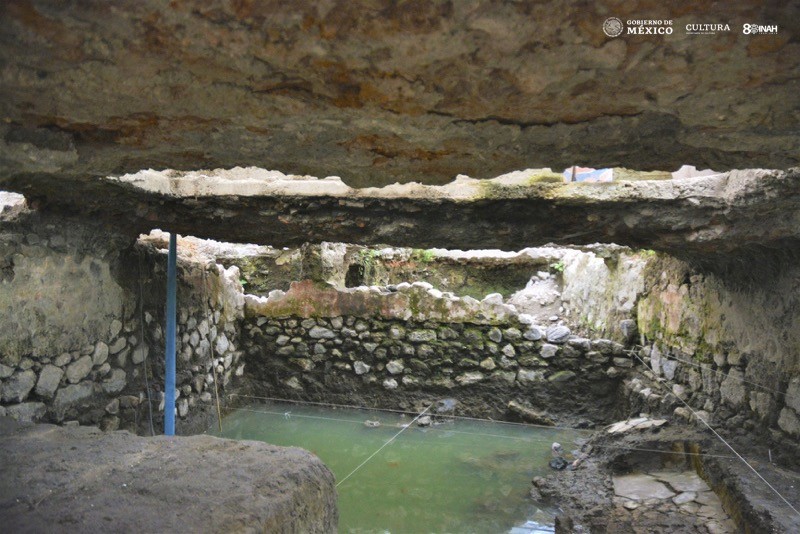 Sauna do século 14 é encontrada no centro histórico da Cidade do México (Foto: Instituto Nacional de Antropologia e História (INAH))