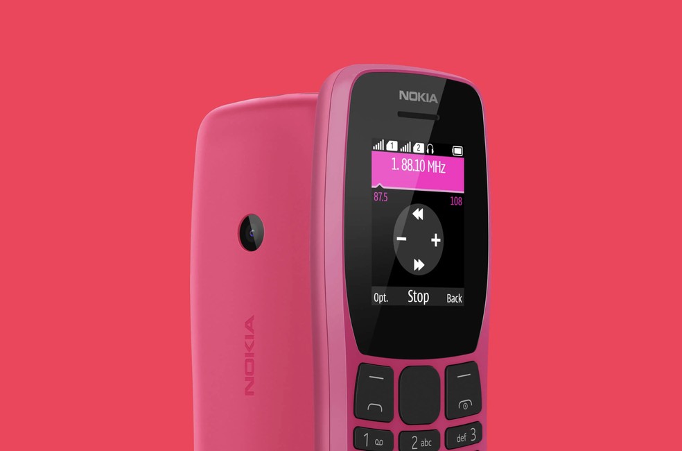 MP3 player marca presença no Nokia 110 — Foto: Divulgação/Nokia