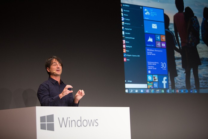 Joe Belfiore mostra novo Menu Iniciar do Windows 10 (Foto: Divulgação/Microsoft)