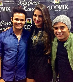 Vivian Amorim, BBB17, e Matheus e Kauan (Foto: Reprodução / Facebook)