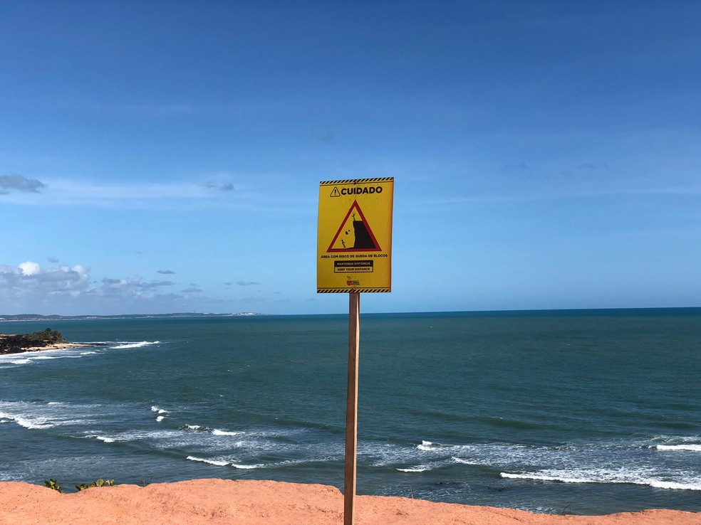 Acidente aconteceu em um trecho conhecido como Chapadão, em Pipa — Foto: Vinícius Marinho/Inter TV Cabugi