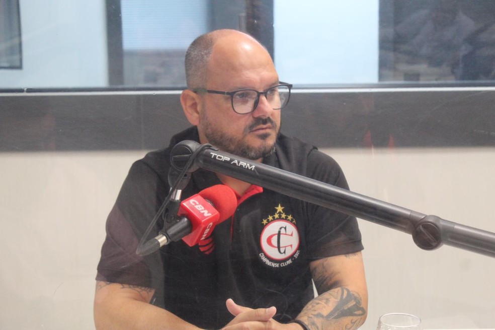 Danylo Maia, presidente do Campinense, afirmou ter aprendido com os erros cometidos quando a Raposa foi ao mercado de transferências em 2022 — Foto: Wellington Faustino / FPF-PB