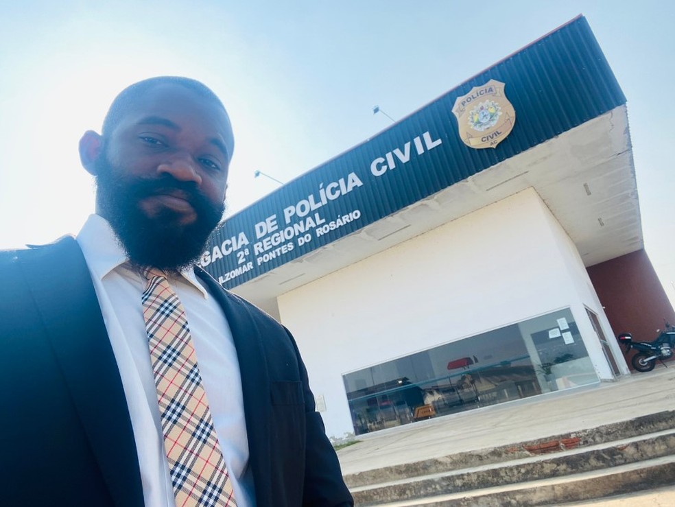 Delegado Samuel Mendes foi vítima de racismo na manhã desta terça-feira (3) — Foto: Arquivo pessoal