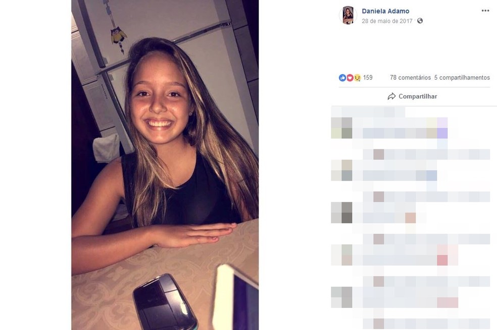 Adolescente de 17 anos morreu apÃ³s dar entrada na UPA de Santa FÃ© do Sul â Foto: ReproduÃ§Ã£o/Facebook/Daniela Adamo