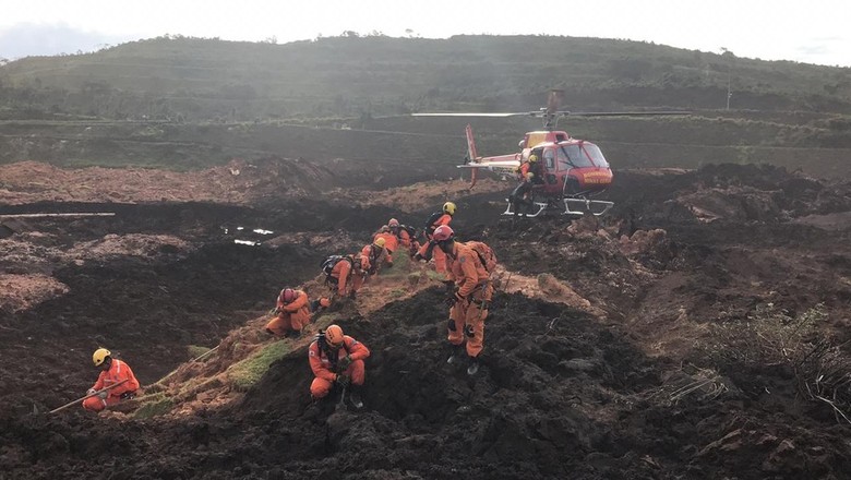 brumadinho-tragedia-vale (Foto: Corpo de Bombeiros/Divulgação)