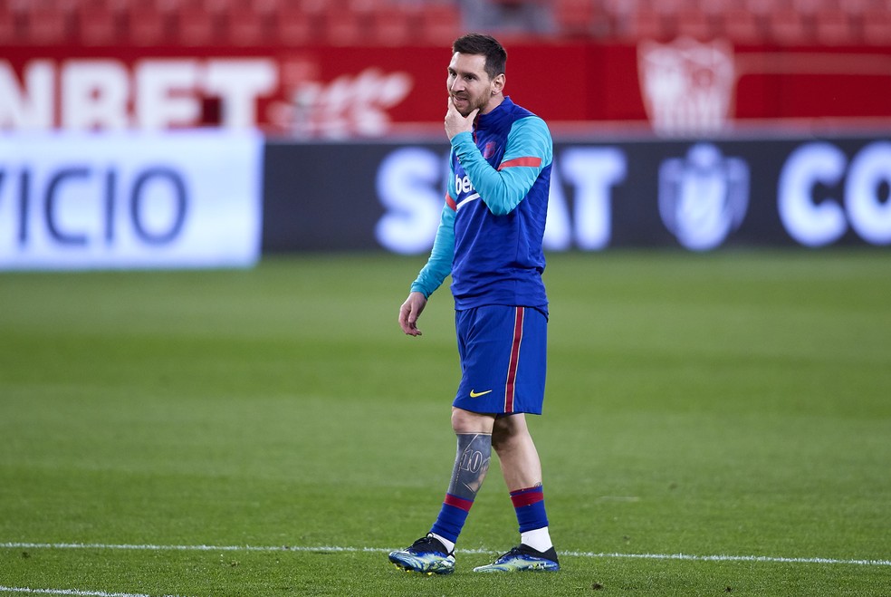 Apesar de temporada conturbada, Messi vem comandando o Barça em bom momento — Foto: Getty Images