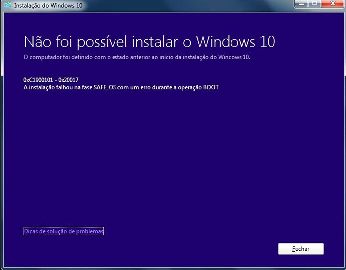 Veja erros comuns e maneira de resolver falhas na instalação do Windows 10 (Foto: Divulgação)