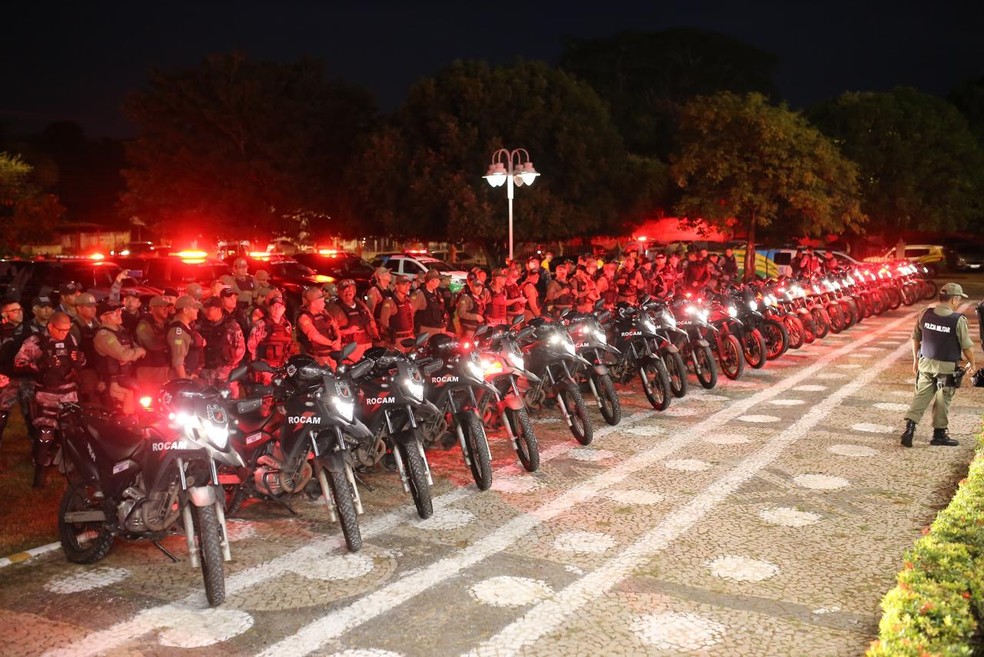 Operação Tiradentes conta com aproximadamente de 3 mil policiais no Piauí — Foto: Divulgação/PM-PI