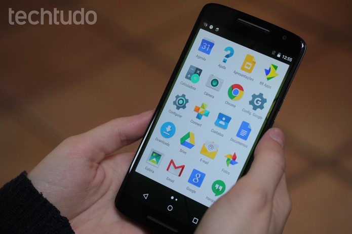 Tela do Moto X Play com aplicativos (Foto: Lucas Mendes/TechTudo)