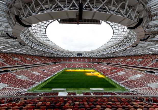 A general view of the Luzhniki stadium in Moscow, Russia (Foto: Lars Baron/Getty Images)