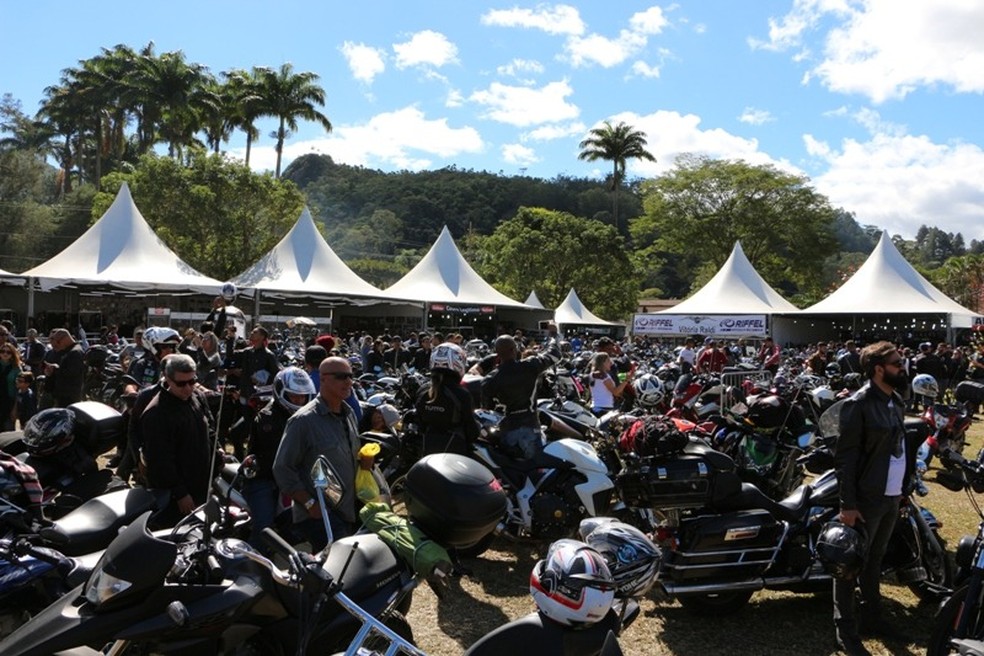 Encontro Internacional de Motociclistas inicia nesta quinta-feira em Penedo, em Itatiaia.— Foto: Reprodução/Prefeitura de Itatiaia