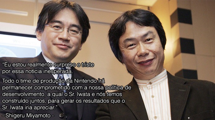 Shigeru Miyamoto, criador de Mario e The Legend of Zelda, demonstra tristeza pela perda do amigo (Foto: Reprodução/Rafael Monteiro)