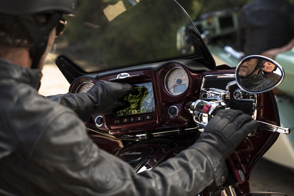 Indian adota central multimídia com tela sensível ao toque em Cheiftain e Roadmaster (Foto: Divulgação)