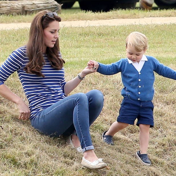 Kate Middleton e o pequeno George (Foto: Getty Images)