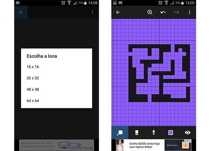Aplicativo Pixel Art Criador está disponível para Android e iOS (iPhone) (Foto: Reprodução/Barbara Mannara)