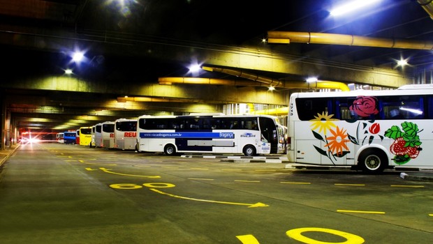 Empresas de ônibus enfrentam concorrência com plataforma Buser (Foto: Divulgação/ Terminal Tietê)