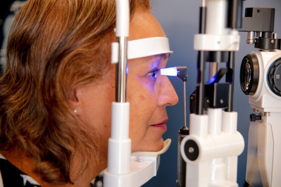 Exame para detectar o glaucoma