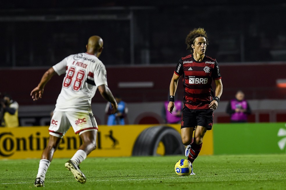 Com 11 jogos, David Luiz &eacute; o zagueiro que mais atuou desde a chegada de Dorival J&uacute;nior &mdash; Foto: Marcelo Cortes / Flamengo